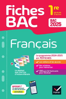 Fiches bac -  Français 1re générale & techno Bac 2025