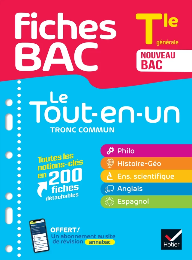 Fiches bac - Le Tout-en-un Tronc commun Tle générale (toutes les matières) - Bac 2025 -  Collectif - Hatier