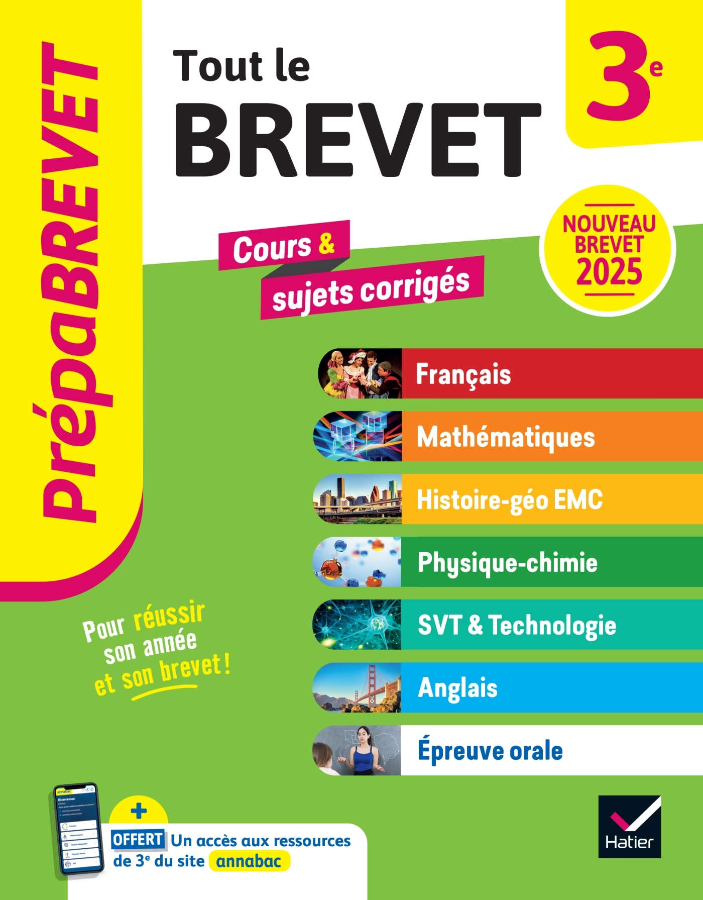 Prépabrevet Tout le brevet 2025 3e (toutes les matières) touten