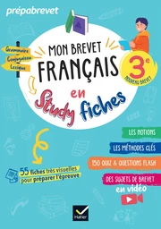 Mon brevet Français en studyfiches - 3e - Brevet 2025