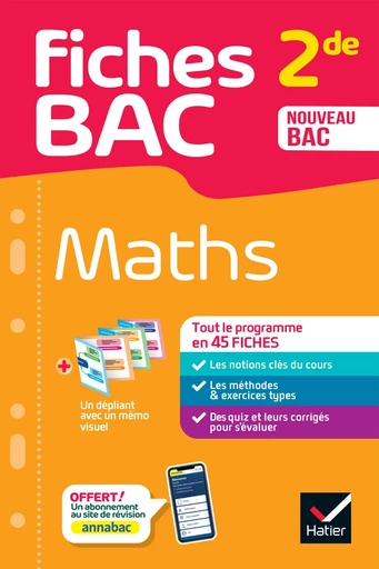 Fiches bac - Maths 2de - Hervé Kazmierczak, Christophe Roland - Hatier